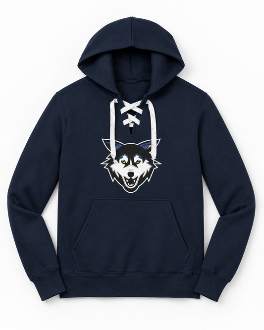 Watertown Wolves Lace Up Hockey Hoodie